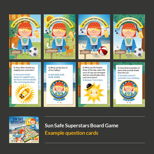 Sun Safe Superstars Board Game